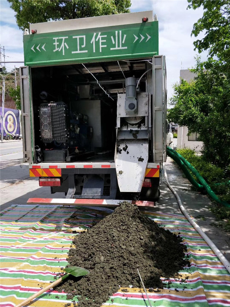 蓬江淤泥干湿分离